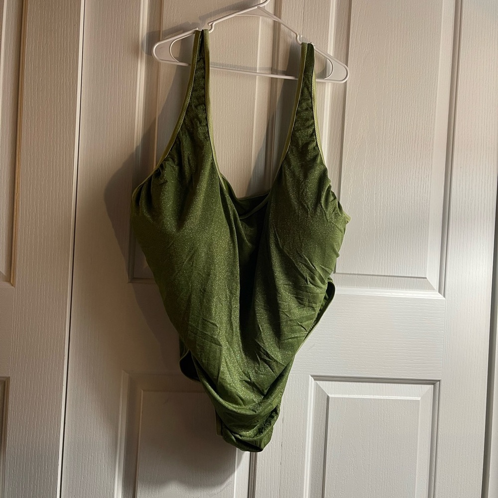 Target  shimmer Green One-Piece Swimsuit